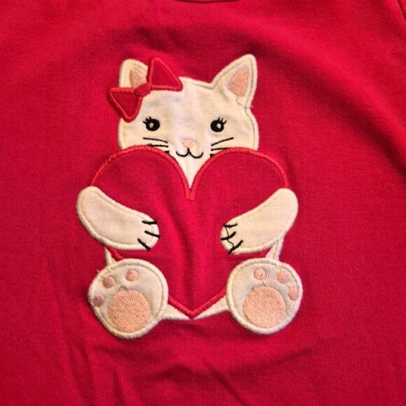 Gymboree girls size 7 red long sleeve Valentine's line shirt VGUC - Picture 4 of 4